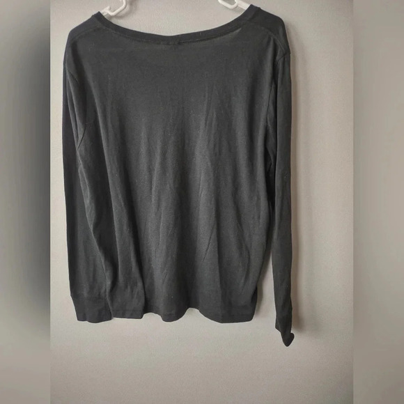 Nike black long sleeve shirt size M neon swoosh - Picture 2 of 5